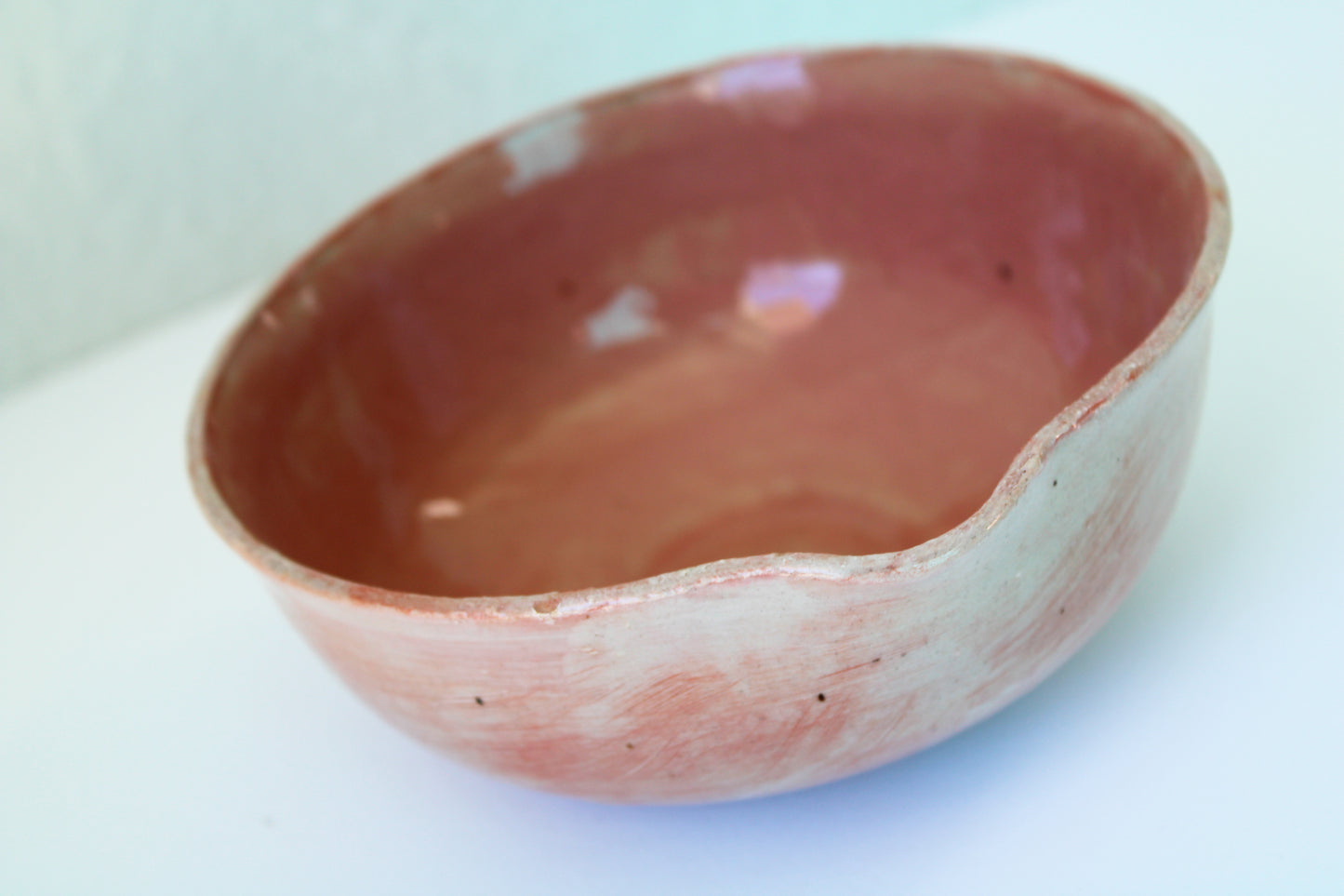 Coral Pine Needle Matcha Bowl