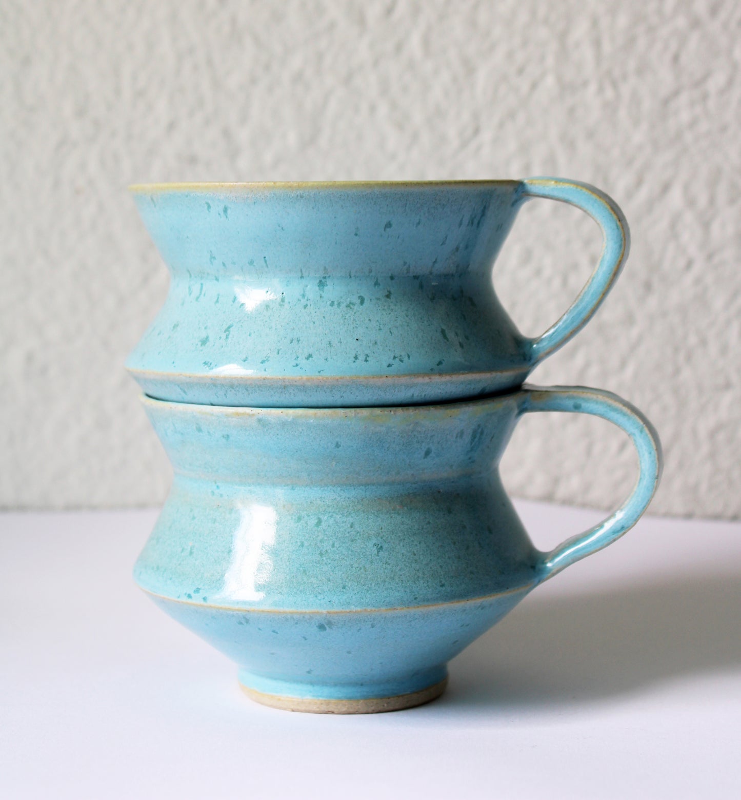 Angular Cup Set, Blue/Pink