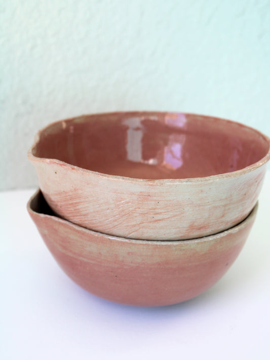 Coral Pine needle Matcha Bowl