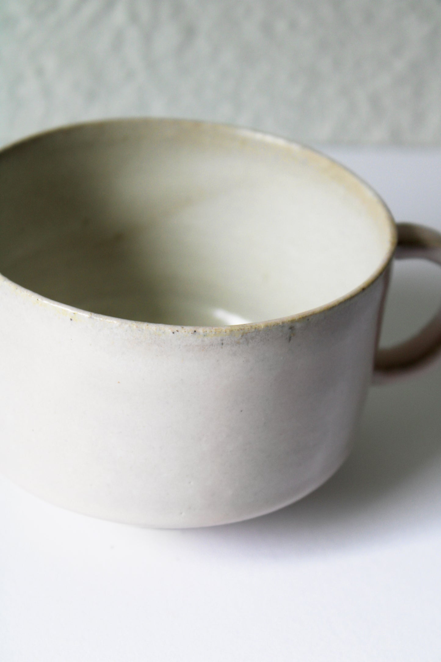 Straight Line White Mug